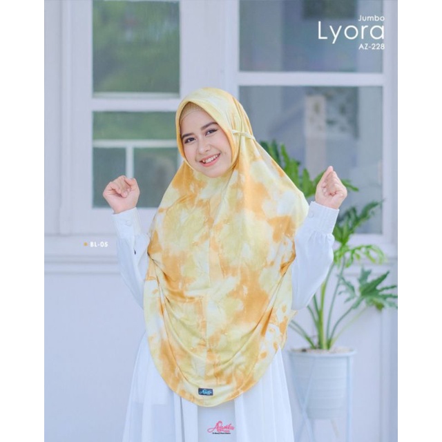 READY BERGO LYORA JUMBO By Azamka Faidh - Matterial Jersey Zoya Motif Tiedye
