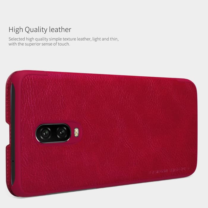 Flip Cover Oneplus 6T Nillkin Qin Leather Flip Hard Case Original