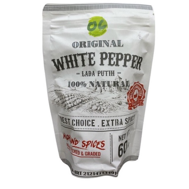 Organic Center Lada Putih / White Pepper 60gr