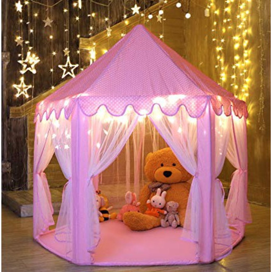 Tenda Anak Princess tenda anak import Pink Castle Kastil Mainan Indoor Outdoor Portable 6 SUDUT bahan nyaman dan aman pasarmurah