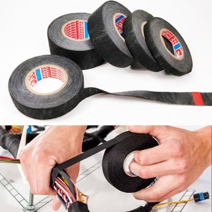 

Sale!!! Tase Ag Lakban Kabel Listrik Adhesive Cloth Wiring Tape 19Mm Bagus