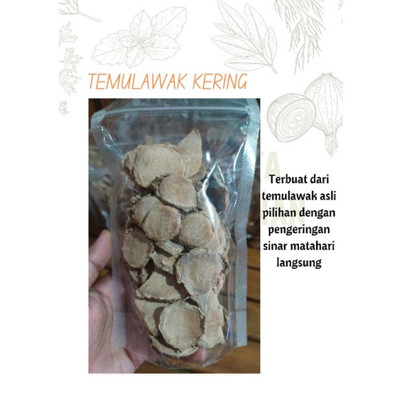 

Temulawak kering kemasan 100gram