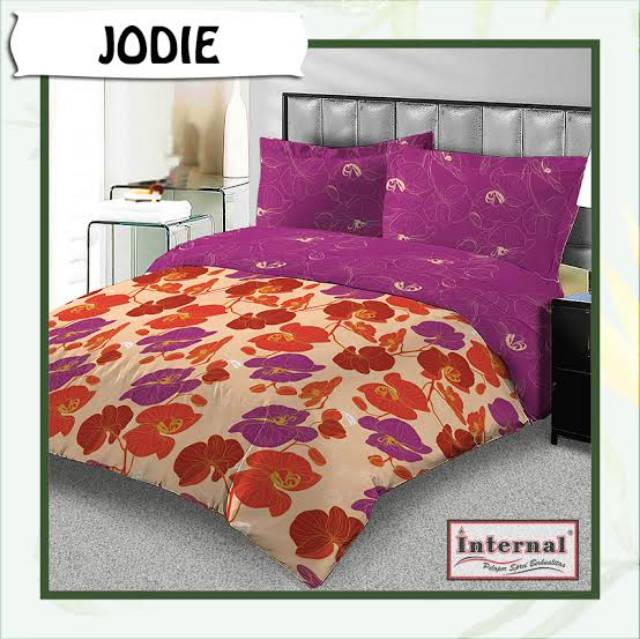 Bedcover Internal King FLAT 180x200 cm Tinggi 25 cm 3D 3in1 Disperse Kualitas Premium