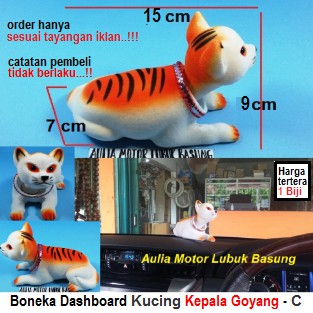 aksesoris mainanan variasi dashboard mobil boneka kucing kepala bisa goyang - model c