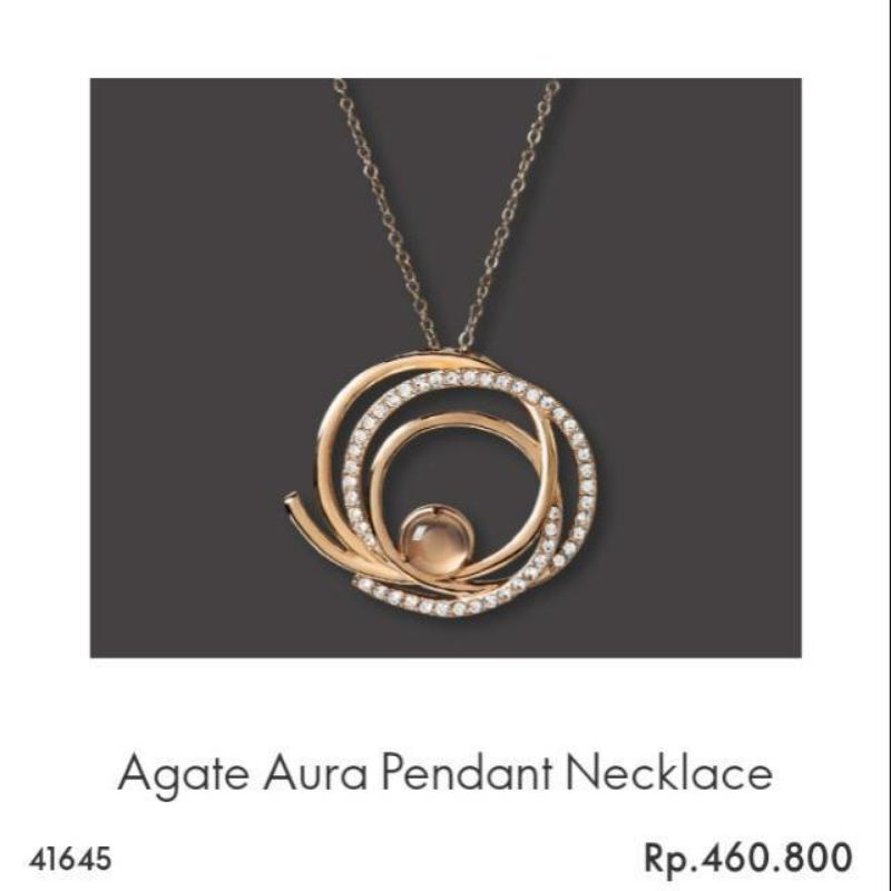 Agate aura sale pendant necklace oriflame