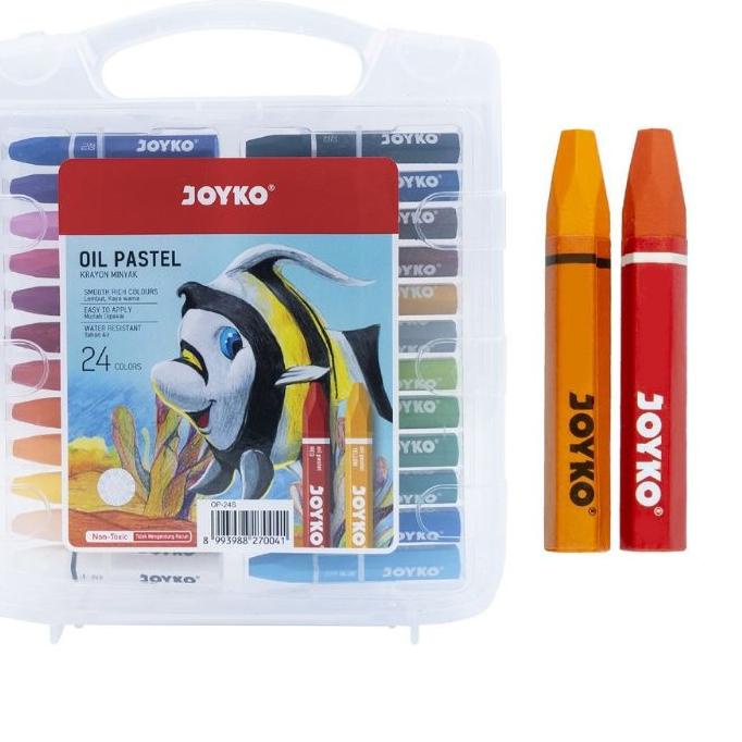 

Crayon Joyko / Oil pastel Joyko 24 warna / (1pak) ,.