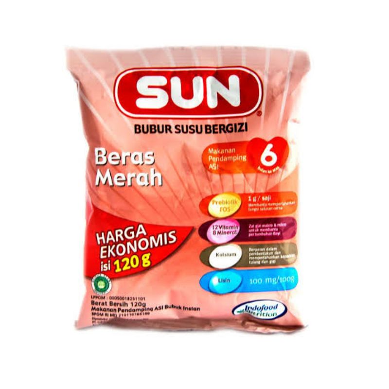 Sun Bubur Susu Seral Ekonomis 6m+ Sachet 20gr Saset Renceng - Bubur Sun Bayi - Bubur Instan Baby - Bubur Bayi Siap Saji