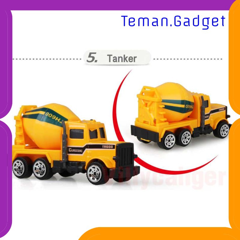 TG-MA185 MAINAN MOBIL-MOBILAN TRUCK KONSTRUKSI DIECAST ANAK 6PCS - CP1073