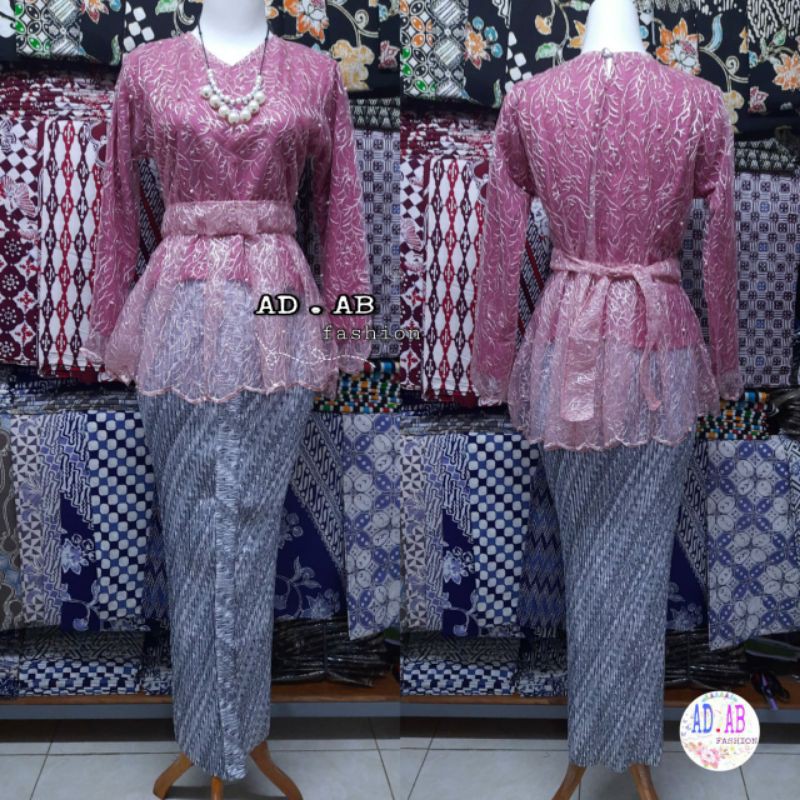 TERMURAH SET KEBAYA LESTI MUTIARA ( Atasan + Rok )| KEBAYA PITA | KEBAYA KEKINIAN