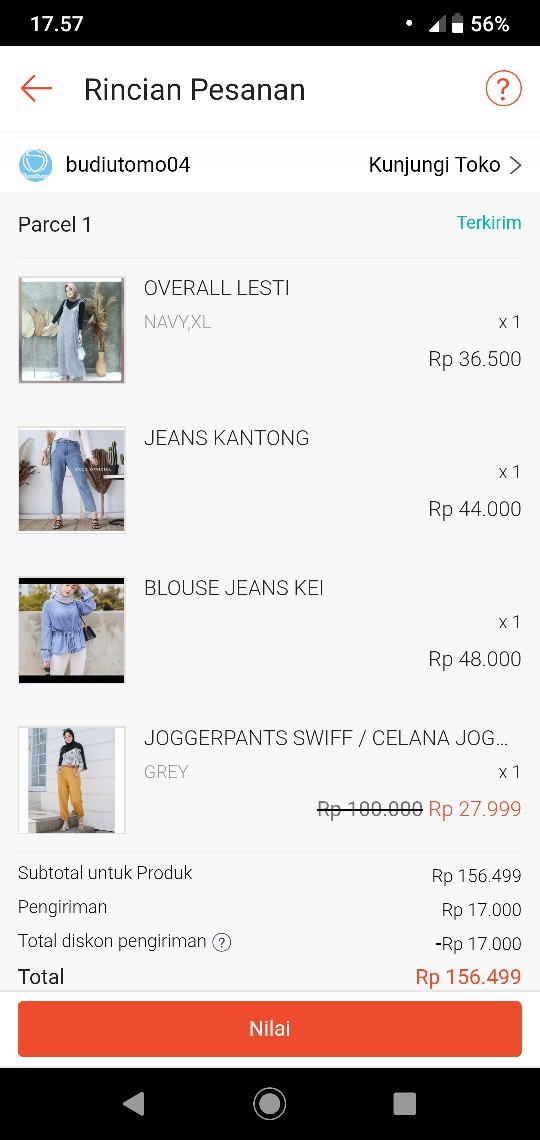 Baggyjeans Kantong