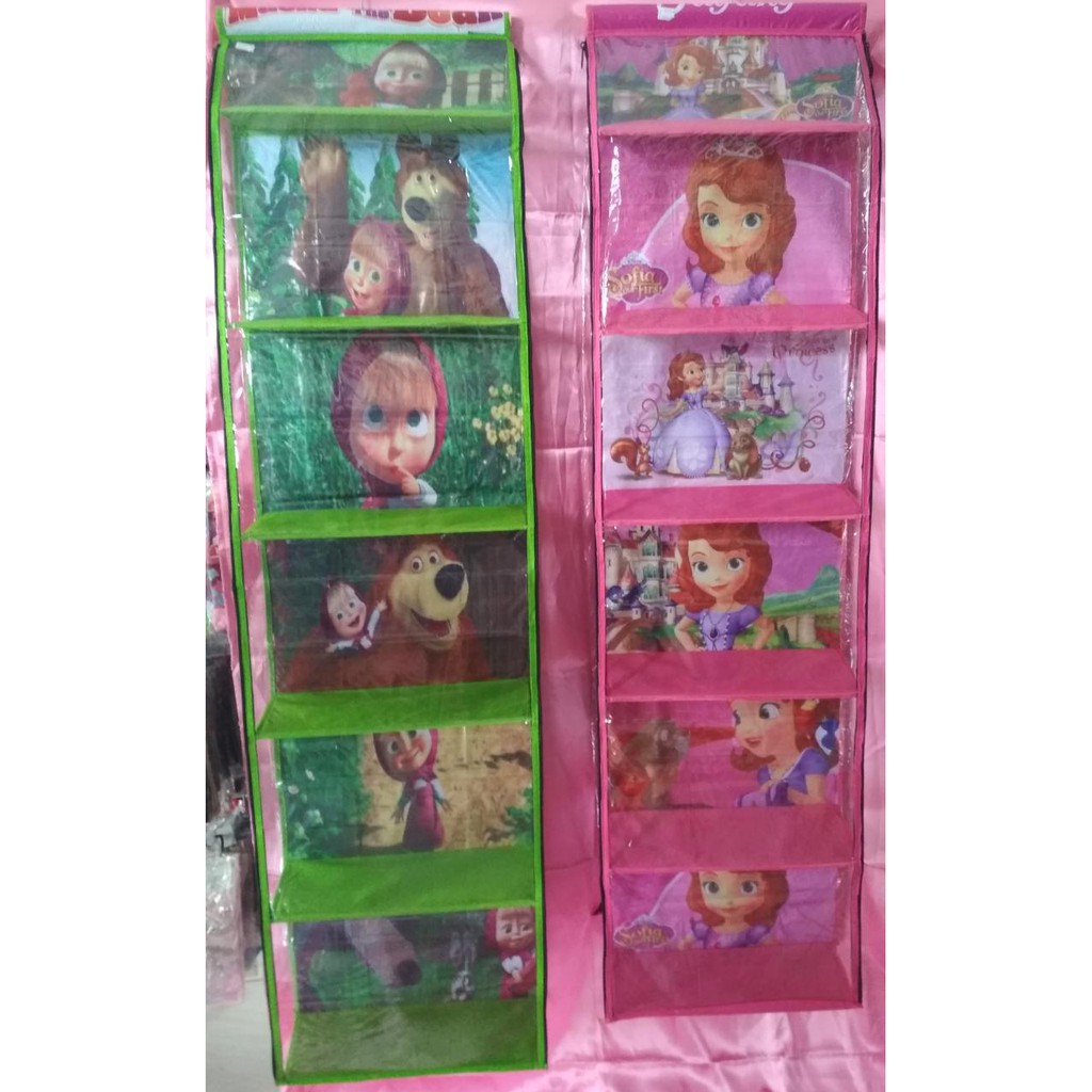 Rak Tas Gantung Plastik Karakter Serbaguna