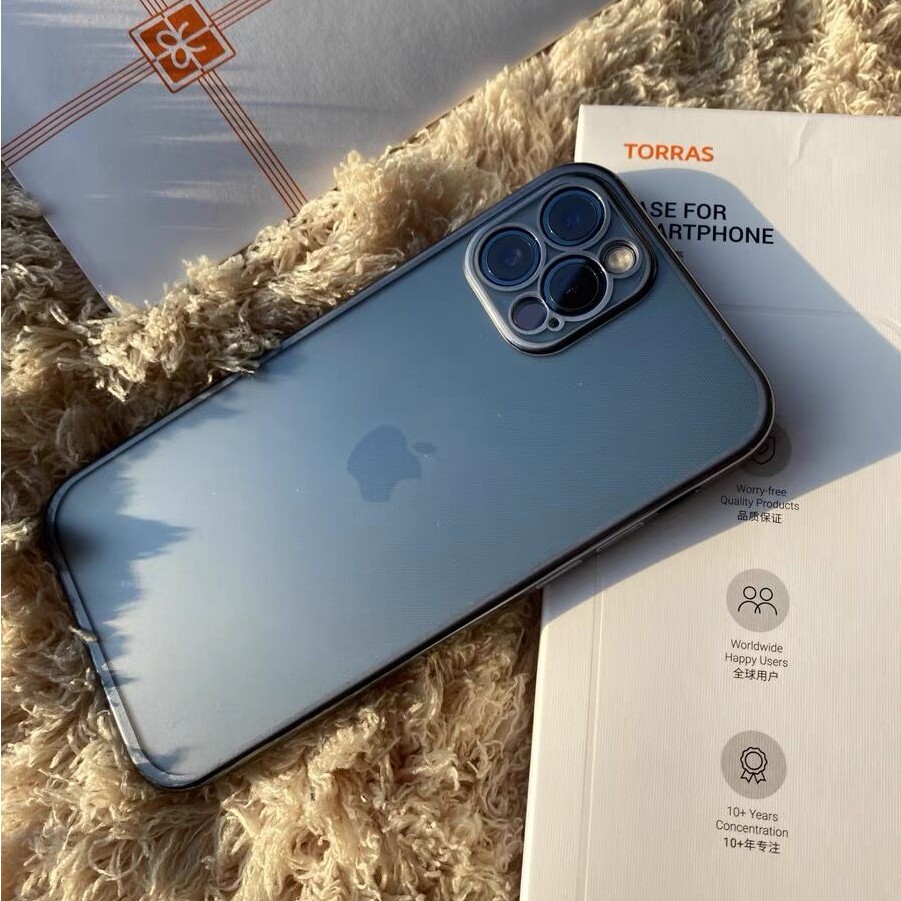 case iPhone square electroplating frosted transparan penutup pelindung silikon lembut, anti-sidik jari dan anti-drop ultra-tipis, cocok untuk iPhone 12 Pro Max 12 Mini 11 Pro Max X XR XS 6 7 8 Plus SE 2020 lensa semua termasuk penutup pelindung terbaru