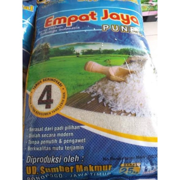 Karung Beras Empat Jaya 25kg, 10 lembar