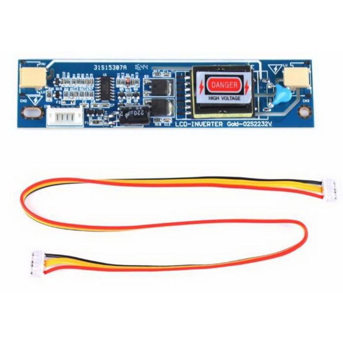 Universal CCFL Inverter LCD Laptop Monitor 2 Lamp 10-28V Backlight