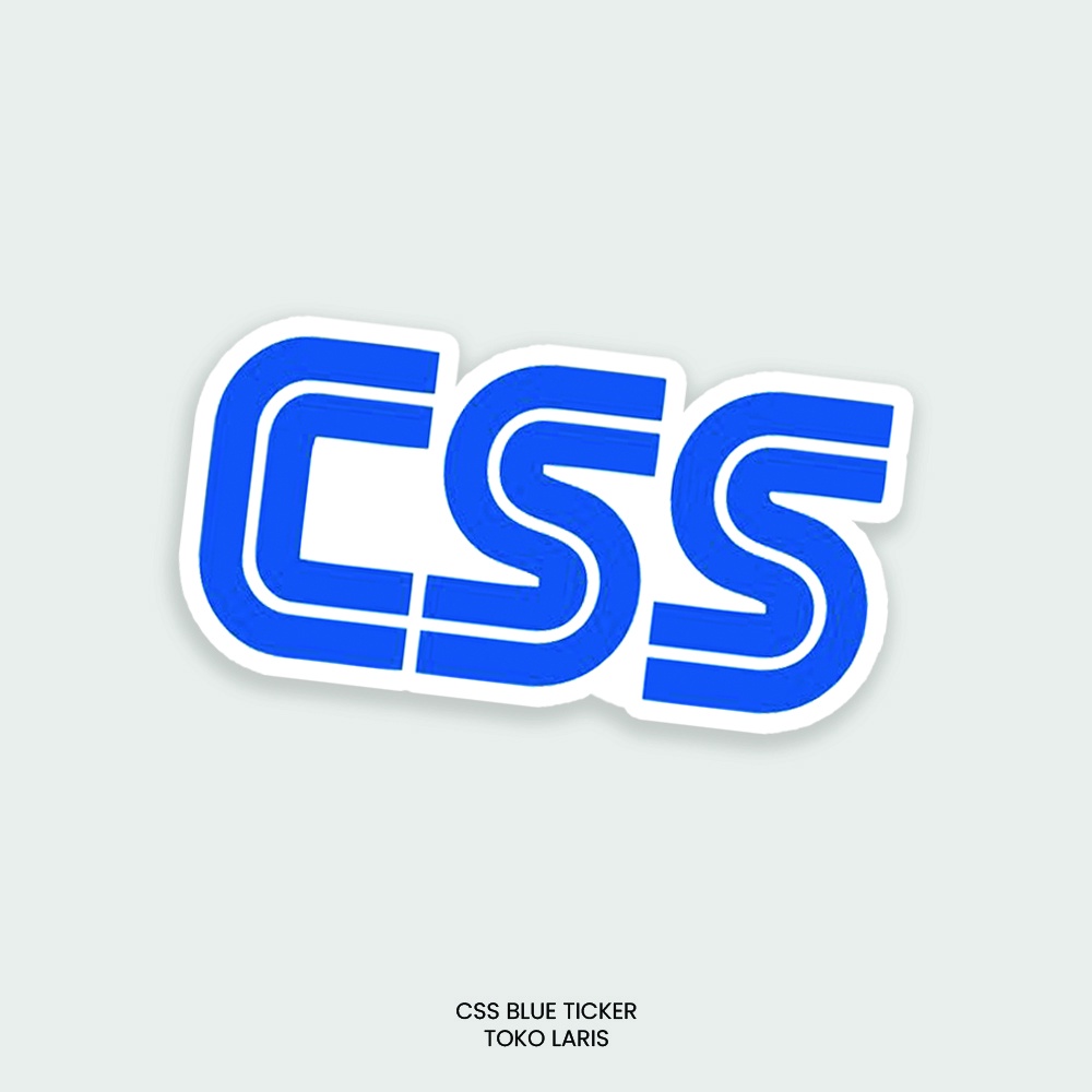 Sticker CSS BLUE Untuk Sticker Laptop, Tumblr, Helm, Case