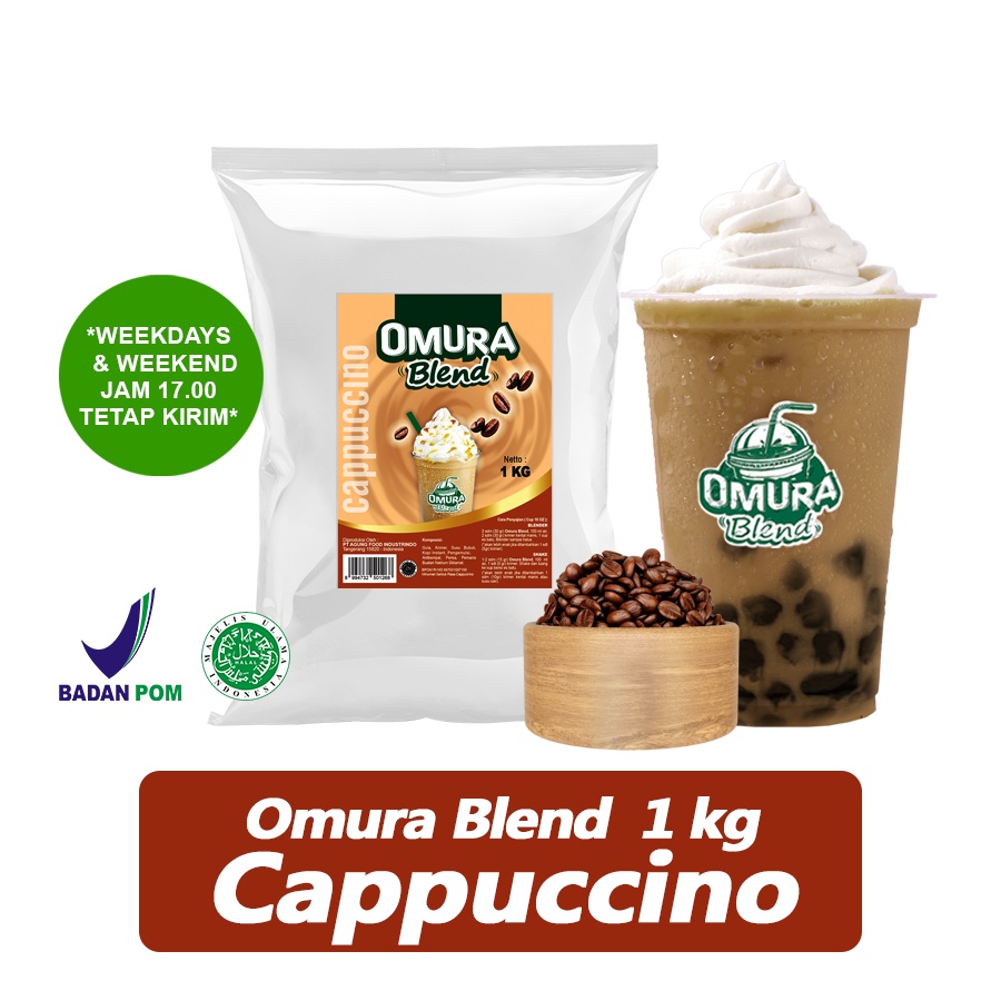 

Omura Blend Bubuk Numan Rasa Cappuccino / Cappucino Powder Drink 1 Kg Omura Powder