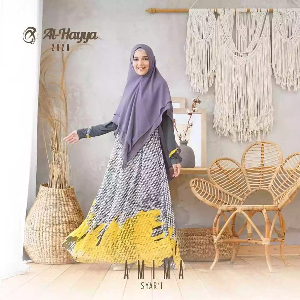 AMIMA Dress By Al Hayya Gamis Syari Ceruti Import
