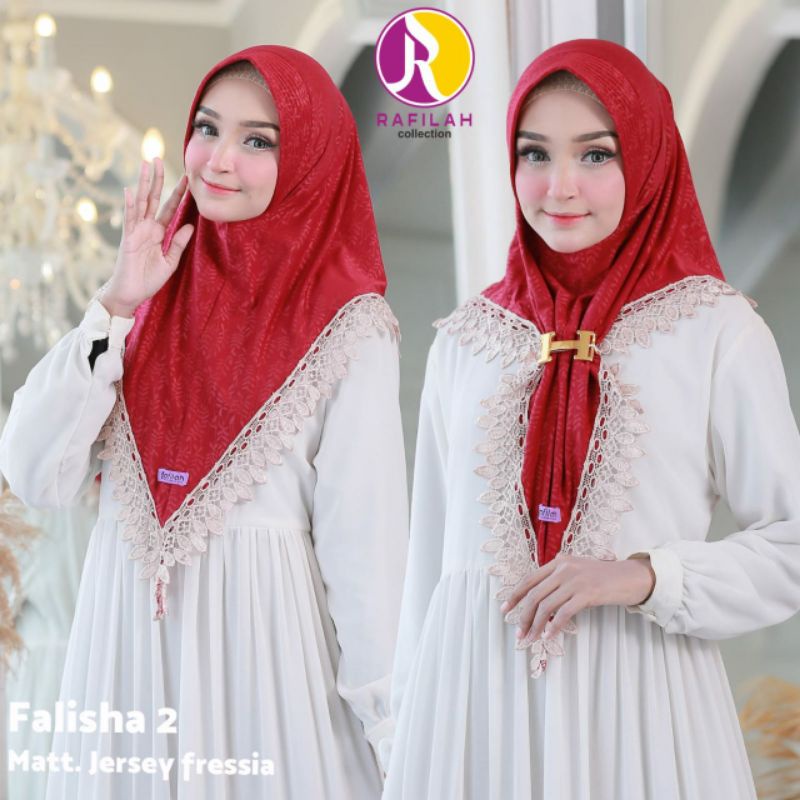 𝗦𝗛𝗘𝗟𝗢𝗩𝗘𝗦𝗛𝗢𝗣𝗣 - HIJAB KHIMAR FALISHA RENDA PRADA EMBOSS FREE GESPER H PREMIUM ORIGINAL RAFILAH JILBAB