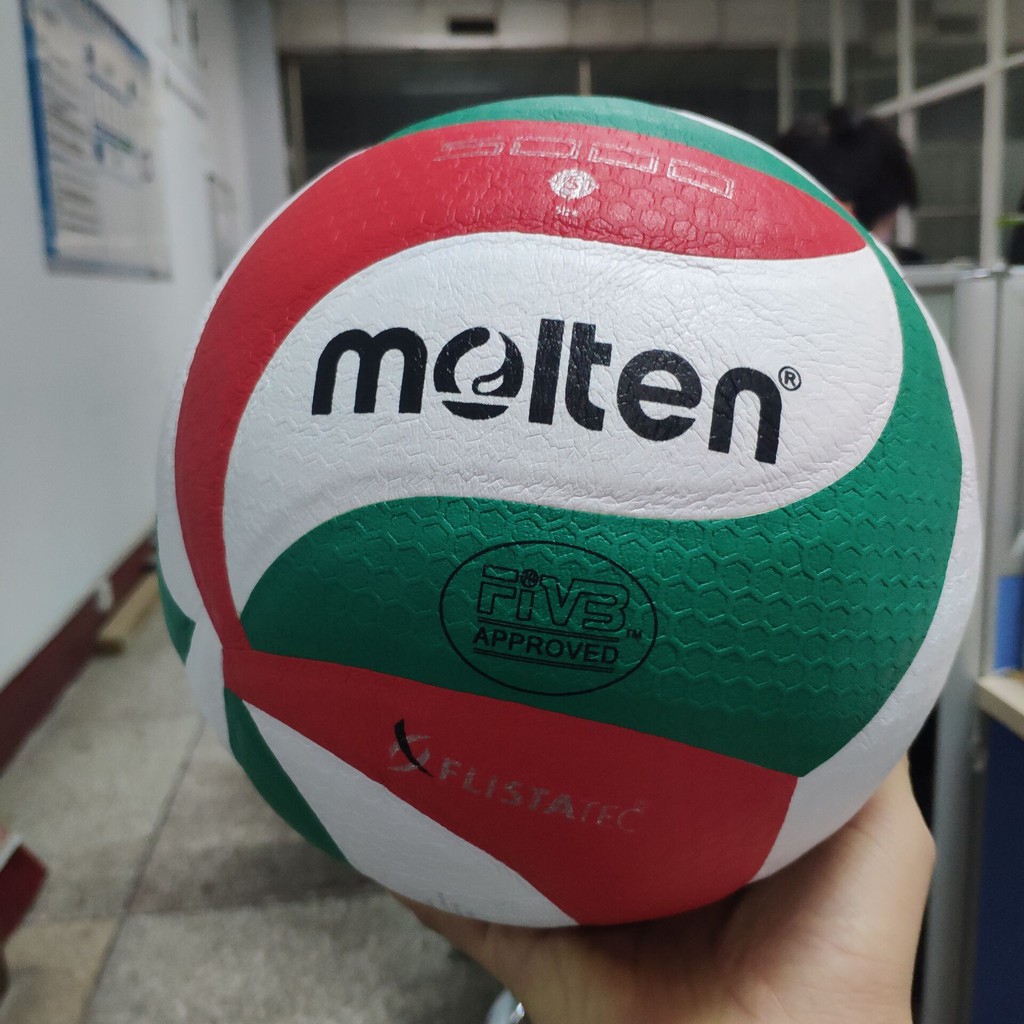 Ready To Ship Bola Voli Molten Size 5 V5M5000 Bahan Kulit PU Untuk Indoor Outdoor