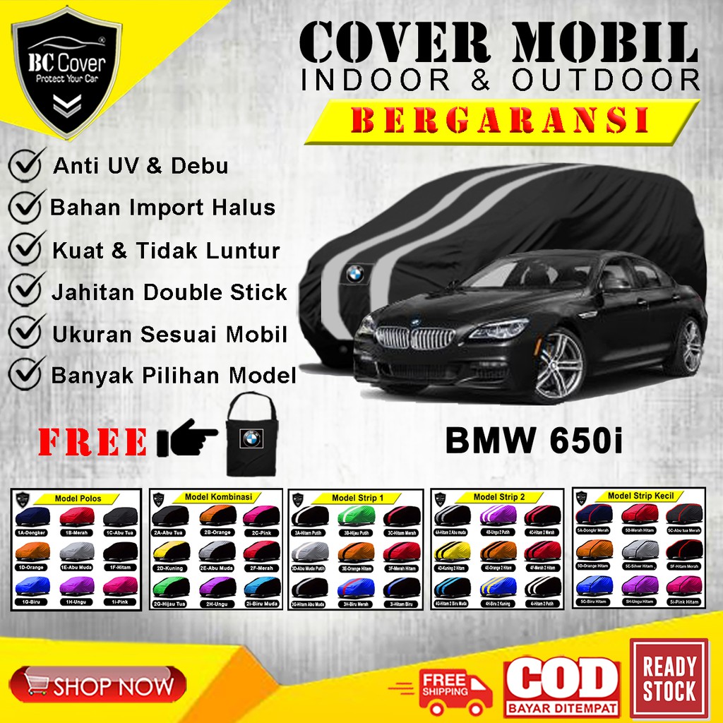 Body Cover Mobil Sedan BMW 650i, Sarung Mobil BMW 650i, Mantel Kerudung Tutup Pelindung Outdoor