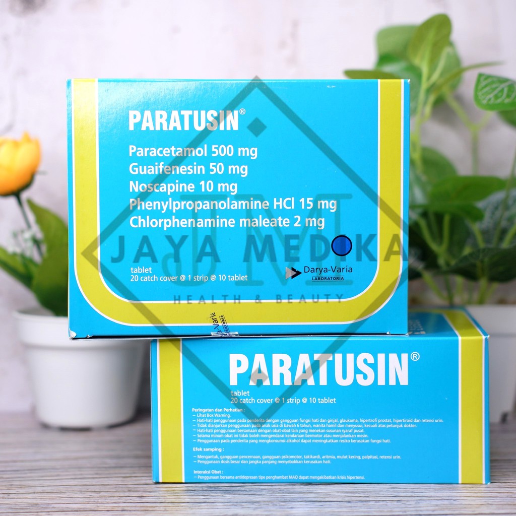 Paratusin Tablet 1 Box Isi 20 Strip 200 Tablet