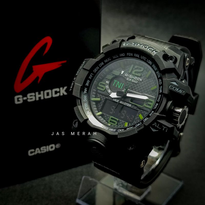 JAM TANGAN PRIA CASIO G-SHOCK TNI ARMY GWG 1000 TALI HITAM