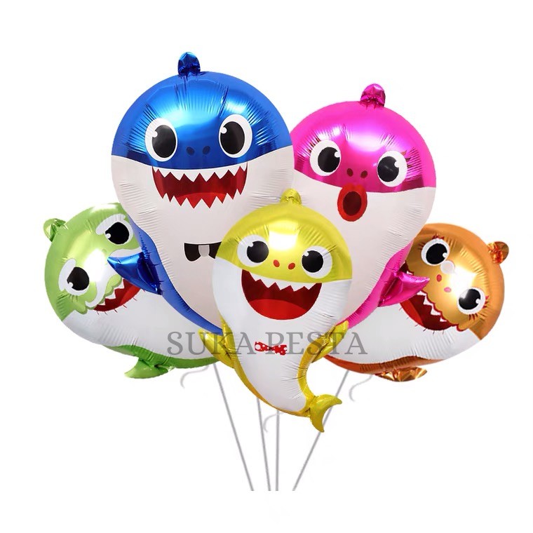 BALON FOIL BABY SHARK JUMBO / BALON BABY SHARK JUMBO / BALON KARAKTER BABY SHARK JUMBO
