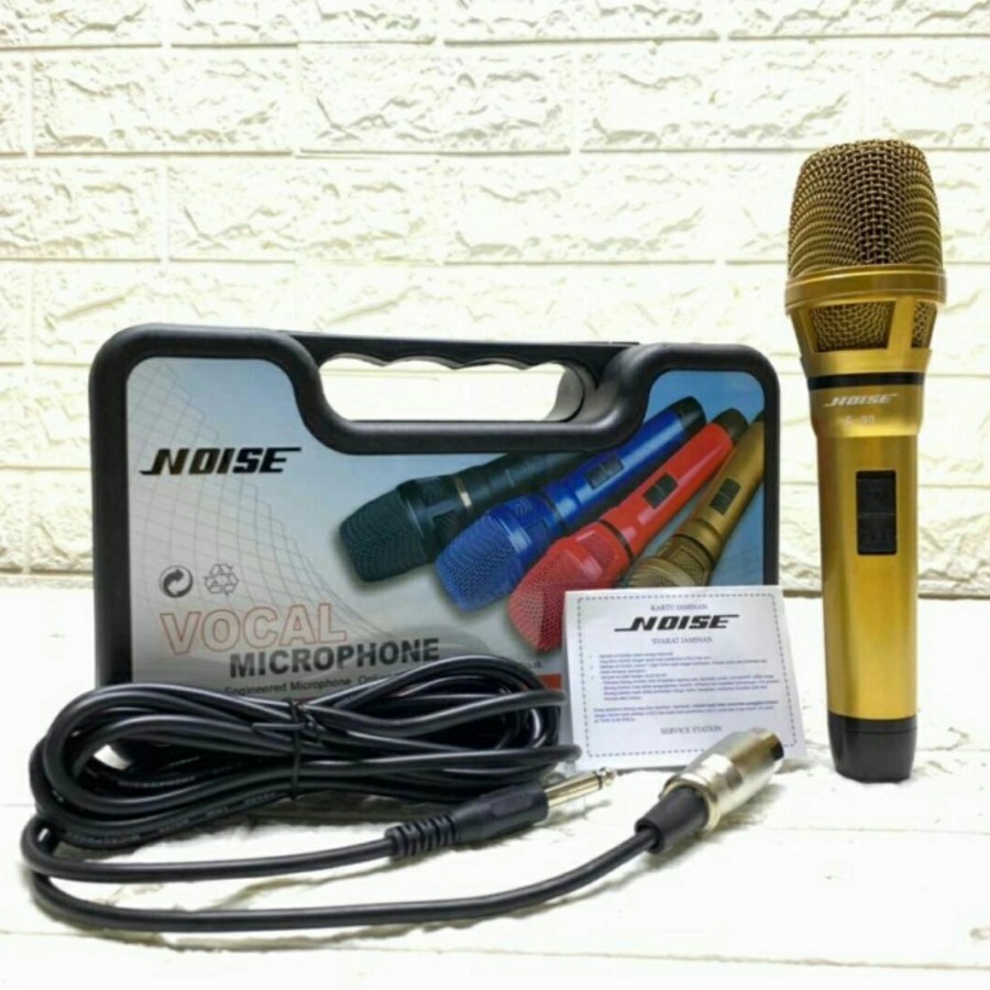 [PROMO COD] MICROPHONE VOCAL/MICROPHONE KARAOKE NOISE S-90 MICROPHONE PROFESIONAL DYNAMIC MICROPHONE KABEL