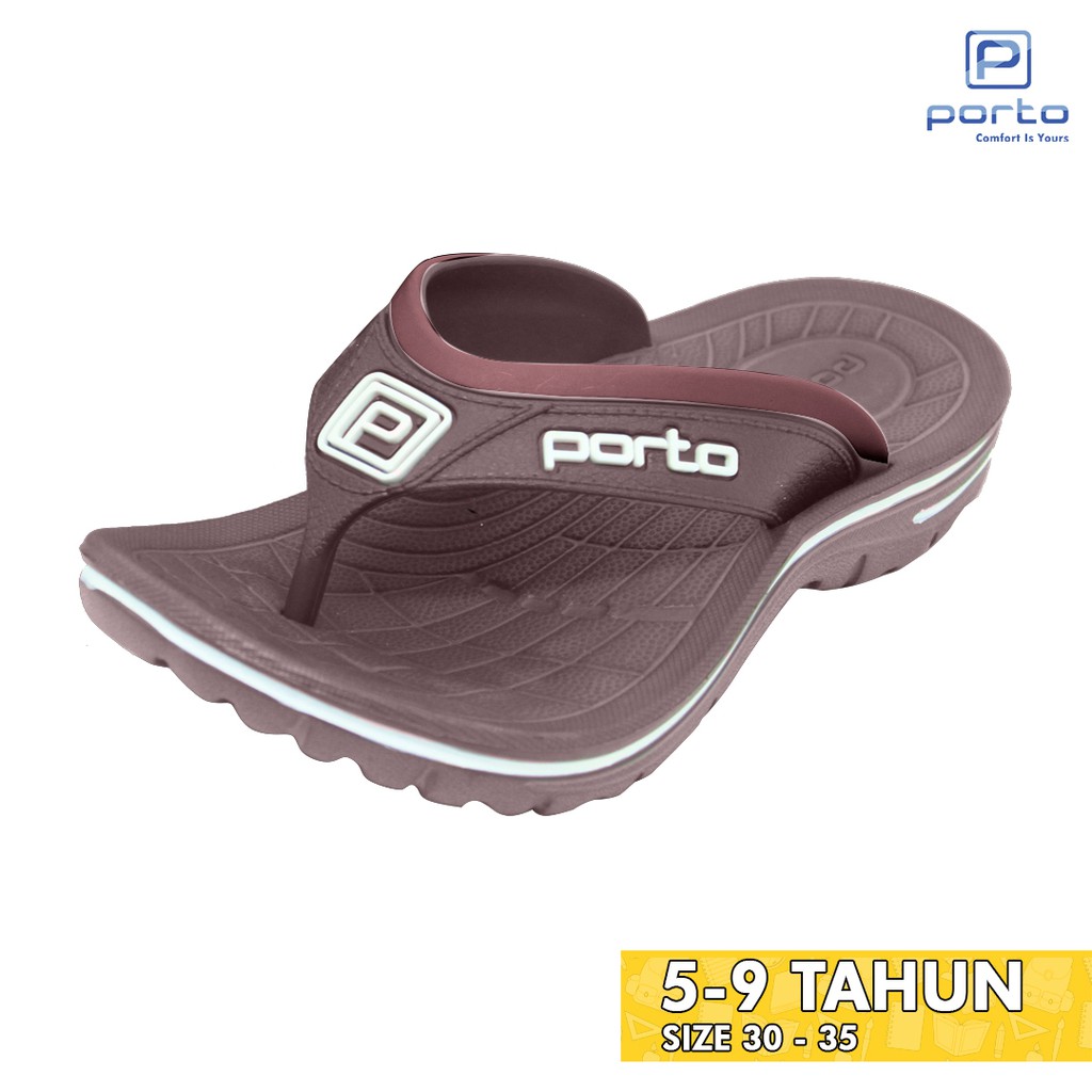 

Porto - Sandal Anak Laki Pria Umur 5-8 tahun Sandal Jepit Anti Slip Anti Jamur 1016B