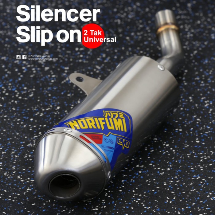 Knalpot Norifumi Silencer 2 Tak Stroke Original - Trail Modif - Variasi Motor