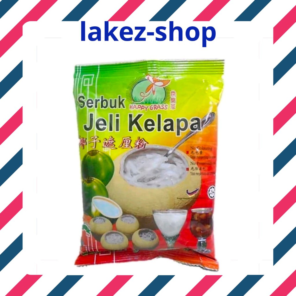 Happy Grass Serbuk Jeli/ Coconut Jelly Powder/ Jeli Bubuk Rasa Kelapa