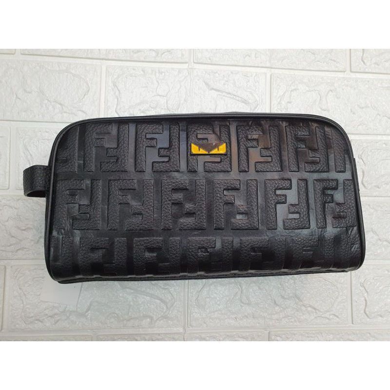 Pouch Bag Fendi Leather Handbag Tas Tangan Kulit Asli Premium Quality