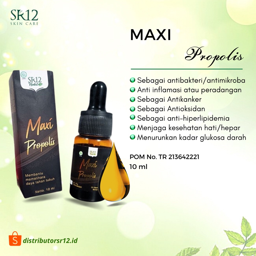 Maxi Propolis SR12 Menjaga Daya Tahan Tubuh Antiokisidan Aman Bumil dan Anak-anak