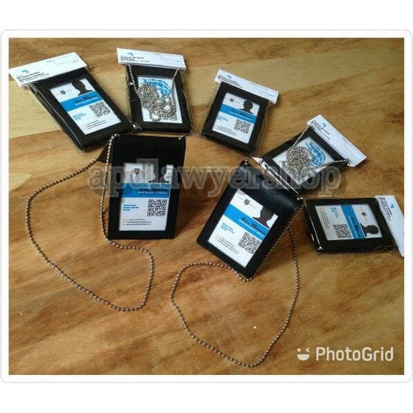 

Promo Name Tag Id Card Dompet Kartu Kulit Hitam Dof 2 Slot Card Plus Kalung Murah