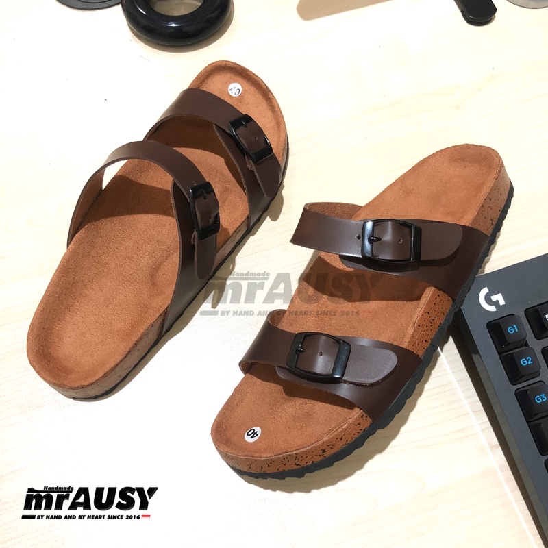 Sandal Selop Wanita / Cewek Casual Ringan Strap 2 Gesper 2 Pisah