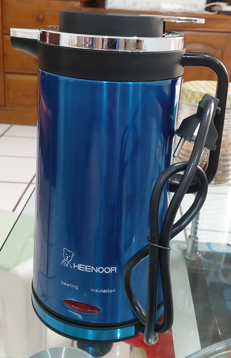 Heenoor Teko Listrik/mug Pemanas Air Stainless Steel 304 Tahan Panas Pembuat Kopi Teh Hn-28 2l