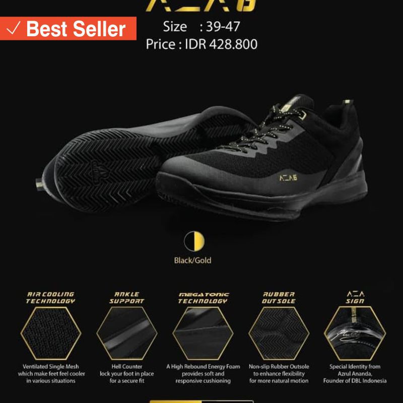 Sepatu Olahraga murah Harga Terjangkau / Sepatu Basket Ardiles - DBL AZA 6 (Original)
