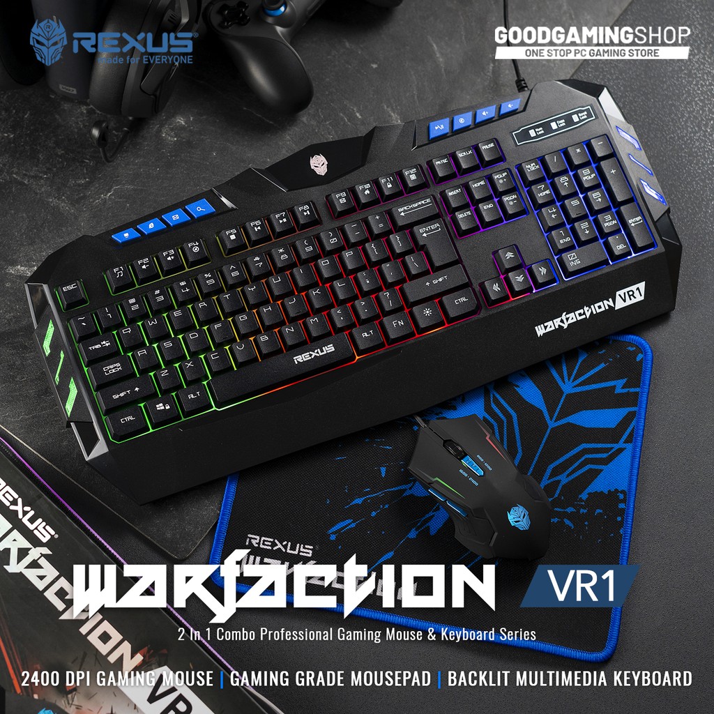 Rexus Warfaction VR1 - Gaming Combo