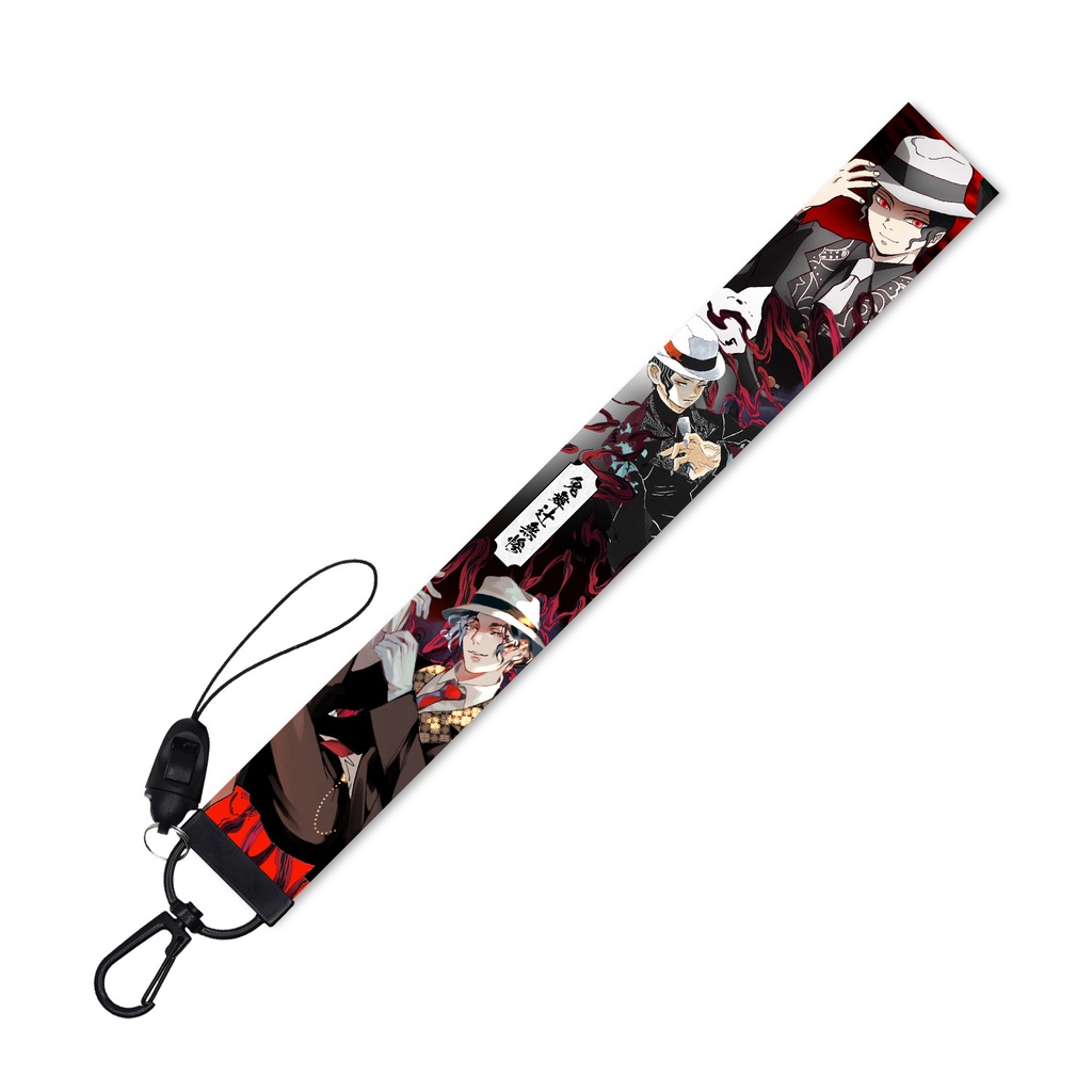 Tali lanyard Panjang Dapat Dilepas Desain Ghost killing blade Untuk Ponsel