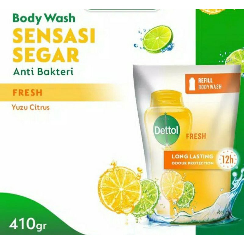 Dettol Fresh Yuzu Citus body wash 410 ml