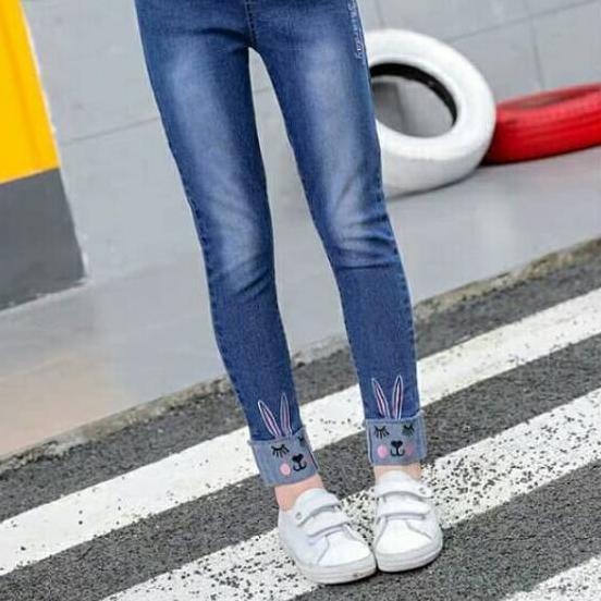 Harga Grosir» (5-12th) CELANA JEANS ANAK PEREMPUAN IMPORT / JEANS ANAK CEWEK TANGGUNG ✹