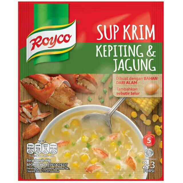 Royco Cream Soup Kepiting Jagung 44gram Shopee Indonesia