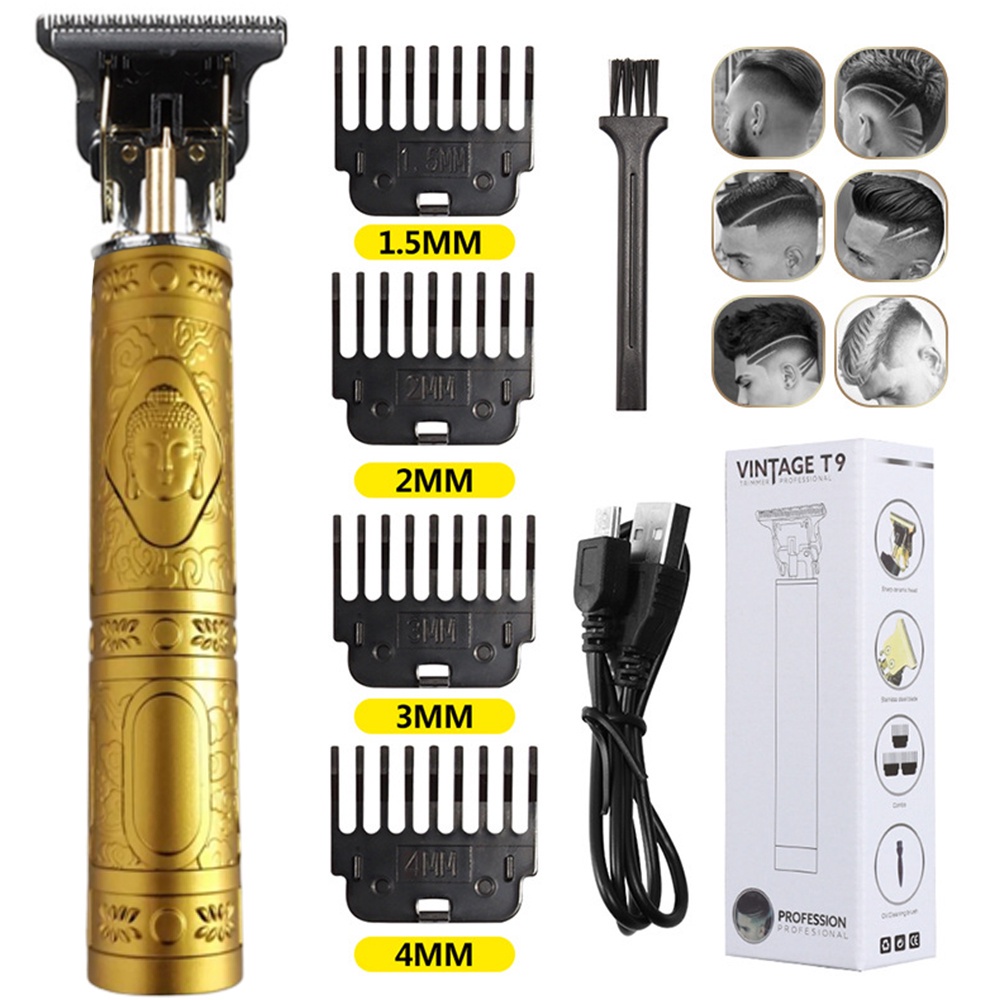 Alat Cukur Elektrik Hair Clipper Trimmer Model Dragon Vintage T9-J