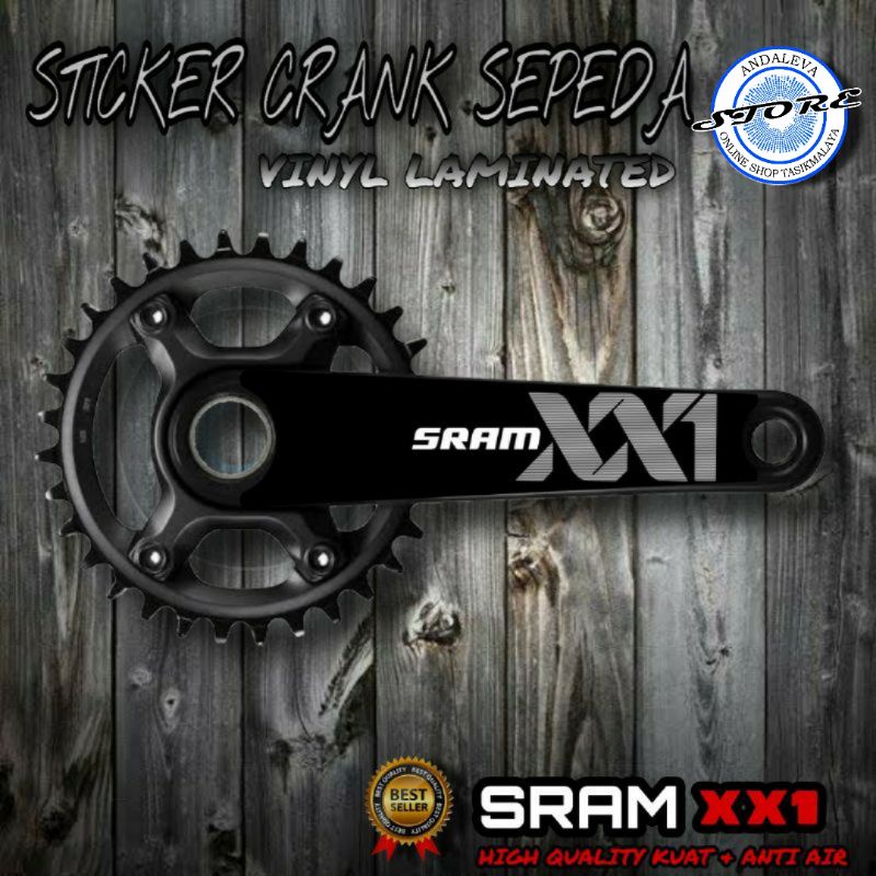 [COD] Decal Stiker Crank Sepeda SRAM XX1 Terbaru / Stiker Decal  Crank Sepeda SRAM XX1 Termurah