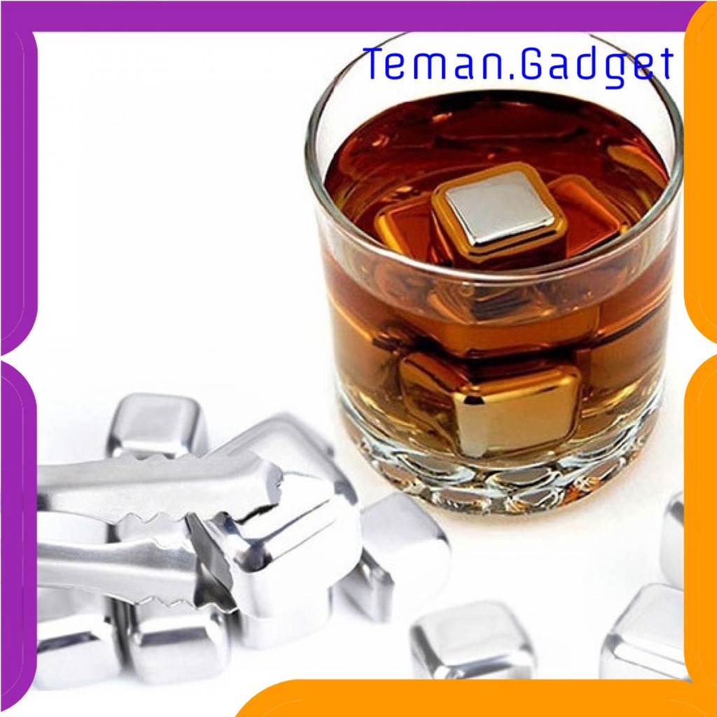 TG-DA Leeseph Reusable Stainless Steel Ice Cube / Es Batu - W00043