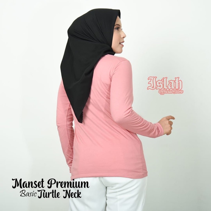 Manset Premium Basic Turtle neck,Manset Badan Premium,Manset Dalaman Baju Wanita,Kaos Premium by:islah