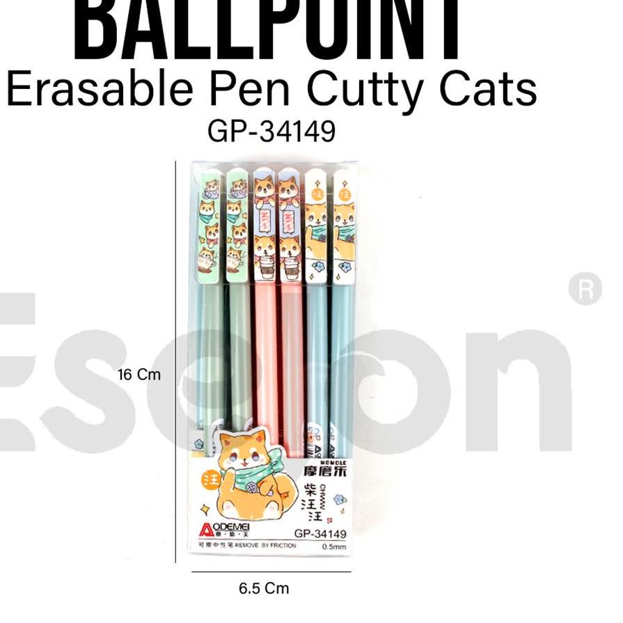 

12pcs Pulpen Hapus CAT Kucing 34149 / 1pack Erasable Pen .,