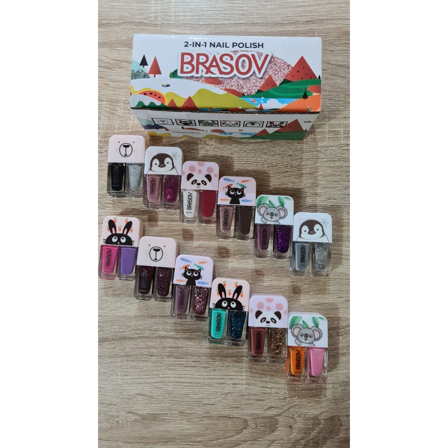 BRASOV NAIL POLISH 2IN1 / BRASOV KUTEK 2in1 / KUTEK