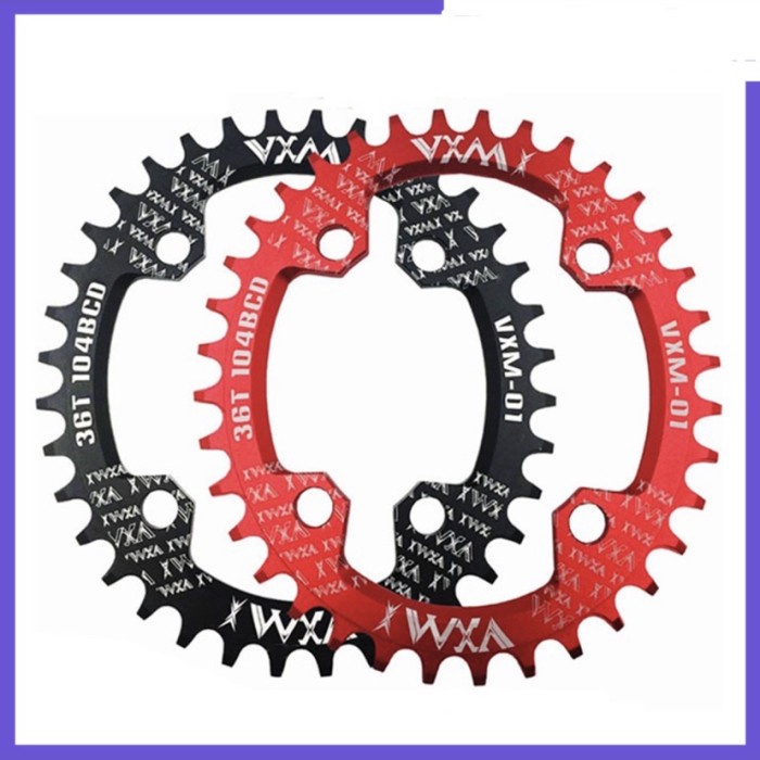 Chainring OVAL VXM Narrow wide 32T 34T 36T 38T BCD 104 mm Alloy CNC