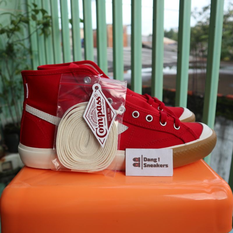 Sepatu Compass Gazelle Series Hi (Black White/White Red/Cappuccino/Blue Sky/Red Gum/Pink)-7
